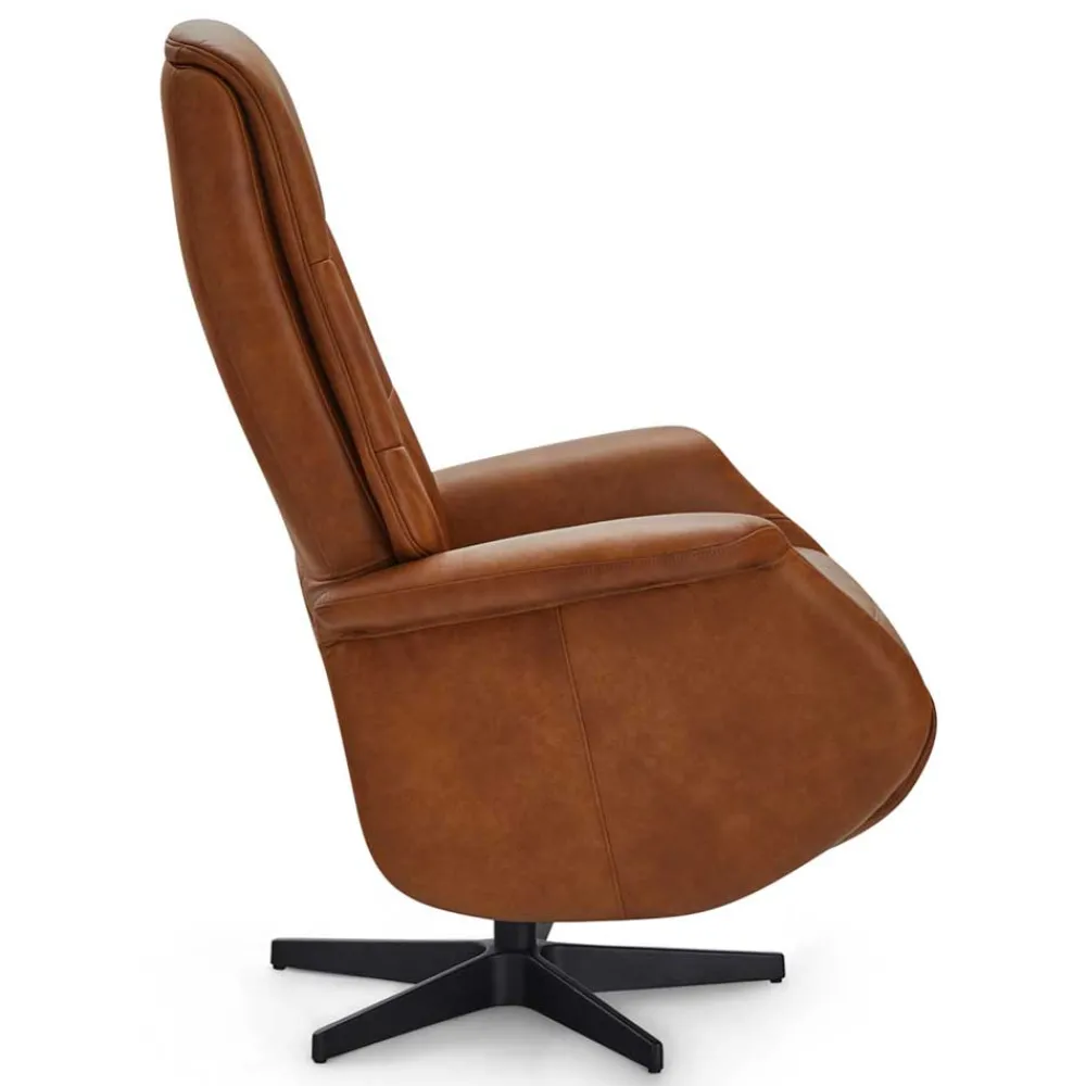 Wohnen Braune Möbel|Sessel & Hocker*TV Ledersessel mit Relaxfunktion - Kantabria