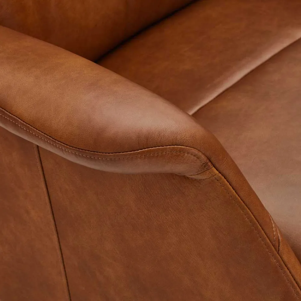 Wohnen Braune Möbel|Sessel & Hocker*TV Ledersessel mit Relaxfunktion - Kantabria