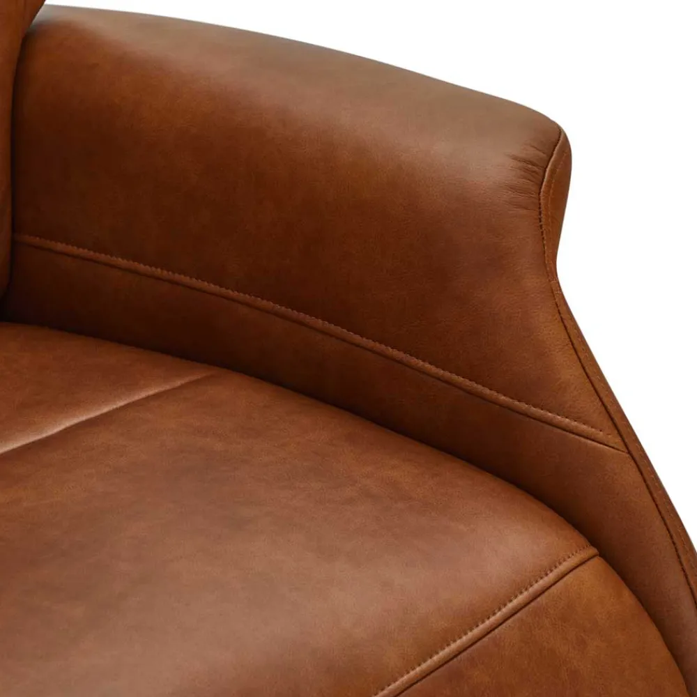 Wohnen Braune Möbel|Sessel & Hocker*TV Ledersessel mit Relaxfunktion - Kantabria