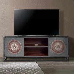 Wohnen Orientalische Möbel*TV Lowboard - dekorativ mit Mandalas - Mesusco