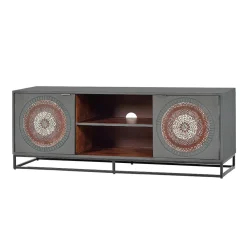 Wohnen Orientalische Möbel*TV Lowboard - dekorativ mit Mandalas - Mesusco