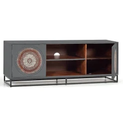 Wohnen Orientalische Möbel*TV Lowboard - dekorativ mit Mandalas - Mesusco