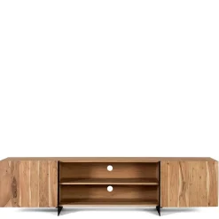 Wohnen TV Lowboard aus Akazienholz und Metall - Bastima