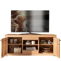 Wohnen Tv & Hifi-Möbel|Tv & Hifi-Möbel*TV Lowboard aus geöltem Kernbuche Holz - Sarosca