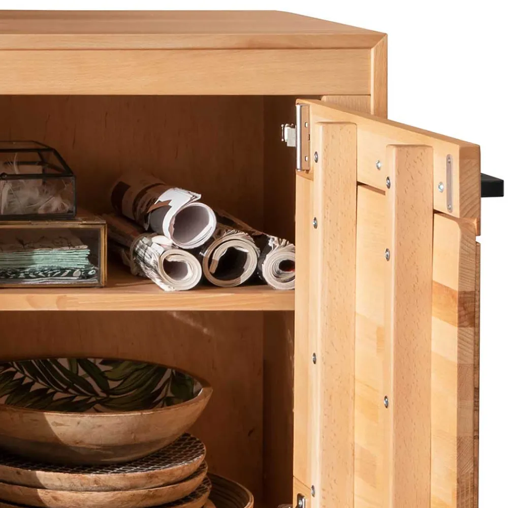 Wohnen Tv & Hifi-Möbel|Tv & Hifi-Möbel*TV Lowboard aus geöltem Kernbuche Holz - Sarosca