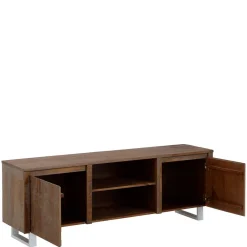 Wohnen Sideboards & Kommoden|Sideboards & Kommoden*TV Lowboard aus massiver Kiefer Dunkel - Lavagna