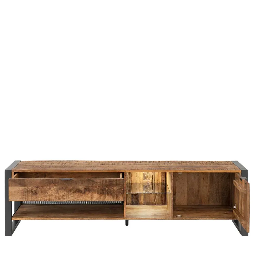 Wohnen Tv & Hifi-Möbel|Tv & Hifi-Möbel*TV Lowboard aus Recyclingholz & Metall - Acira