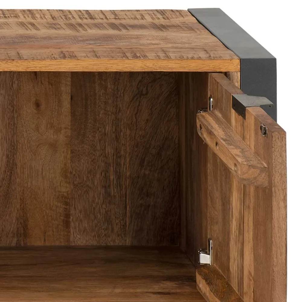 Wohnen Tv & Hifi-Möbel|Tv & Hifi-Möbel*TV Lowboard aus Recyclingholz & Metall - Acira