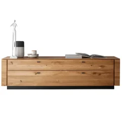 Wohnen Sideboards & Kommoden|Sideboards & Kommoden*TV Lowboard aus Wildeiche mit Metallgriffen - Dump