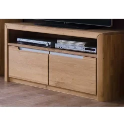 Wohnen TV Lowboard Croconia aus Wildeiche Massivholz