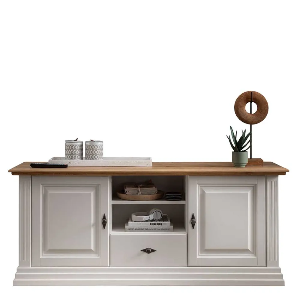 Wohnen Tv & Hifi-Möbel|Tv & Hifi-Möbel*TV Lowboard im Landhaus Style 157x67x45 cm - Henry