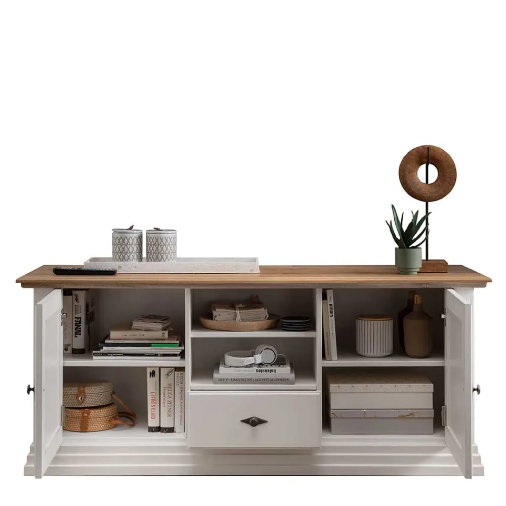 Wohnen Tv & Hifi-Möbel|Tv & Hifi-Möbel*TV Lowboard im Landhaus Style 157x67x45 cm - Henry