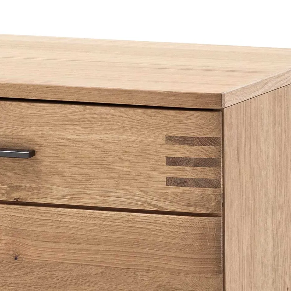 Wohnen Landhausmöbel|Tv & Hifi-Möbel*TV Lowboard in Eiche Bianco & Anthrazit - Crupean I