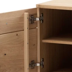 Wohnen Landhausmöbel|Tv & Hifi-Möbel*TV Lowboard in Eiche Bianco & Anthrazit - Crupean I