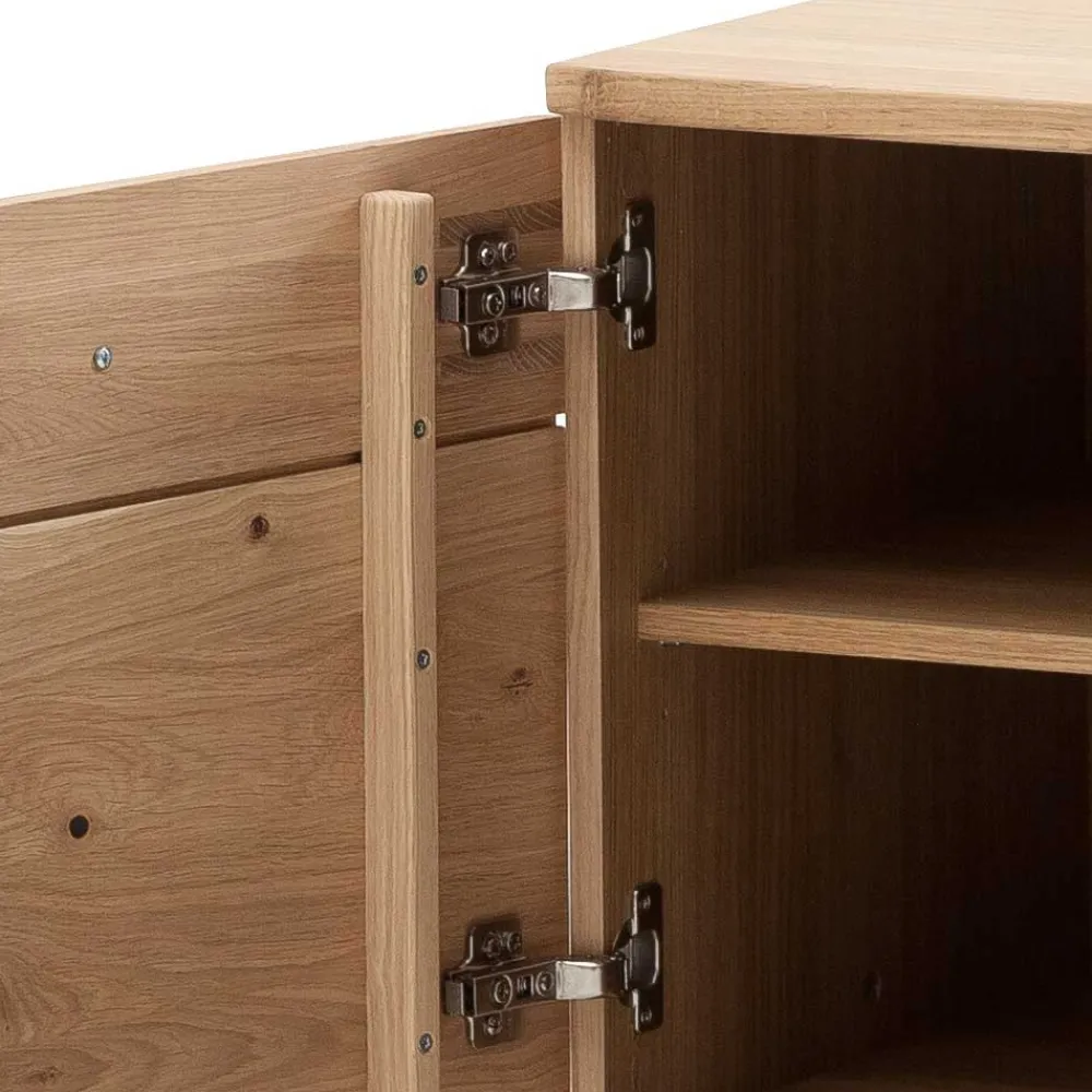 Wohnen Landhausmöbel|Tv & Hifi-Möbel*TV Lowboard in Eiche Bianco & Anthrazit - Crupean I