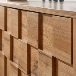 Wohnen TV Lowboard in Eiche Holzoptik - Senba