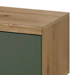 Wohnen TV Lowboard in Graugrün und Wildeiche - Oliva