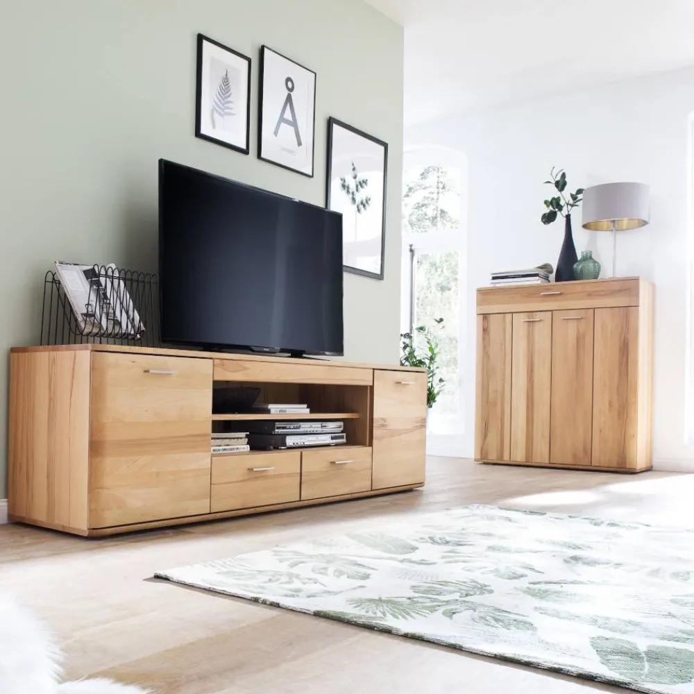 Wohnen Sideboards & Kommoden|Sideboards & Kommoden*TV Lowboard in Kernbuche - Hippa