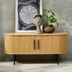 Wohnen TV Lowboard in ovalem Design - Teorina