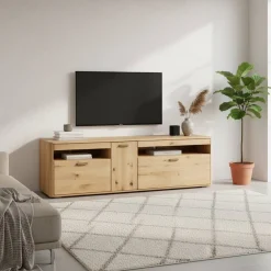 Wohnen Tv & Hifi-Möbel|Tv & Hifi-Möbel*TV Schrank aus Massivholz Eiche - Destal