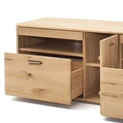 Wohnen Tv & Hifi-Möbel|Tv & Hifi-Möbel*TV Schrank aus Massivholz Eiche - Destal