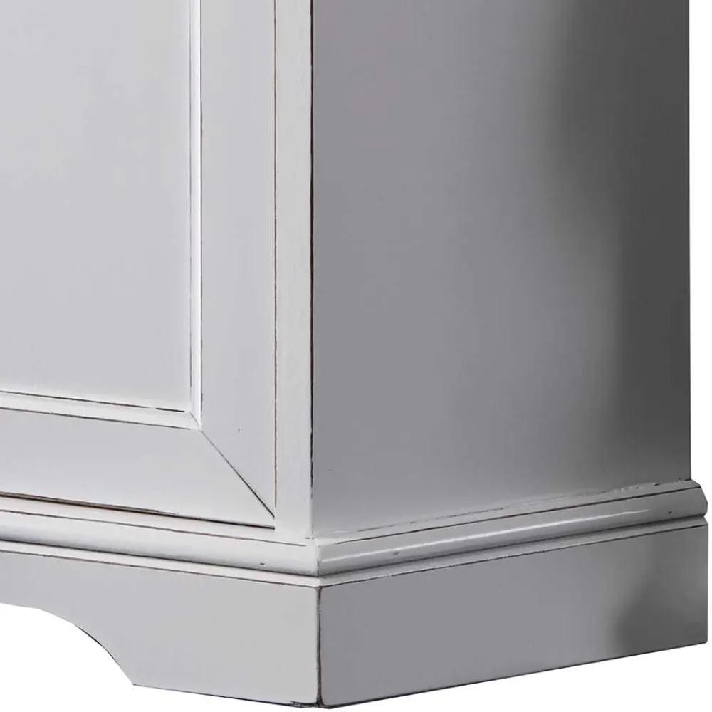 Wohnen TV Unterschrank für Ecke in Weiß - Zarinas