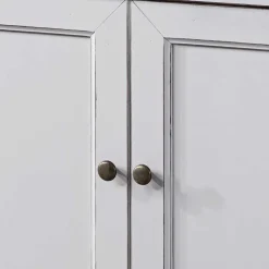 Wohnen TV Unterschrank für Ecke in Weiß - Zarinas