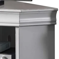 Wohnen TV Unterschrank für Ecke in Weiß - Zarinas