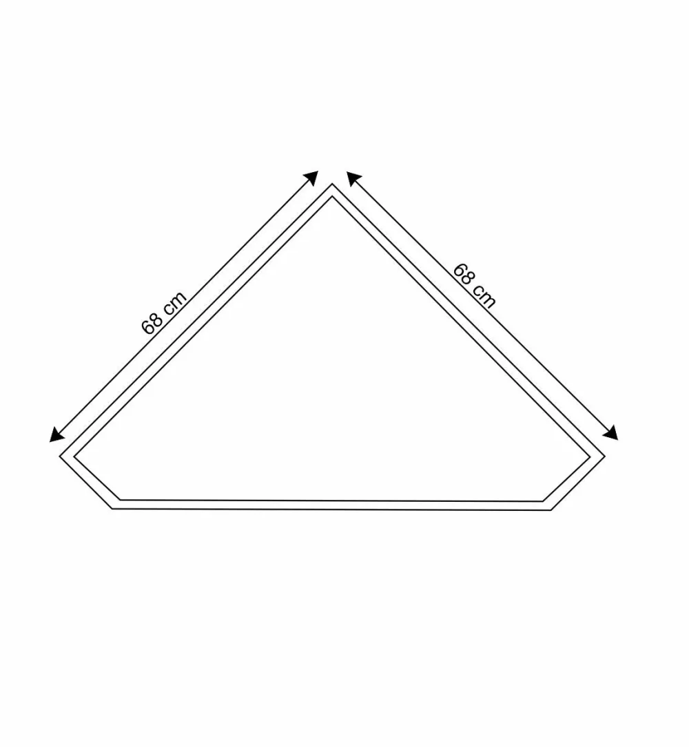 Wohnen TV Unterschrank für Ecke in Weiß - Zarinas