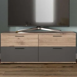 Wohnen TV Unterschrank in der Größe 130x53x48 cm - Lucios