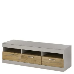 Wohnen Tv & Hifi-Möbel|Tv & Hifi-Möbel*TV Unterschrank in Hellgrau & Zinneiche NB - Lioscas