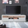 Wohnen Sideboards & Kommoden|Tv & Hifi-Möbel*TV Unterschrank in Lichtgrau mit Wildeiche - Ballina