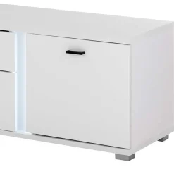 Wohnen TV Wohnwand beleuchtet Möbelset - Tirol (dreiteilig)