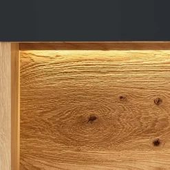 Wohnen Schwarze Möbel|Wohnzimmerschränke*TV Wohnwand Möbelset 194 cm breit - Viligrana (dreiteilig)