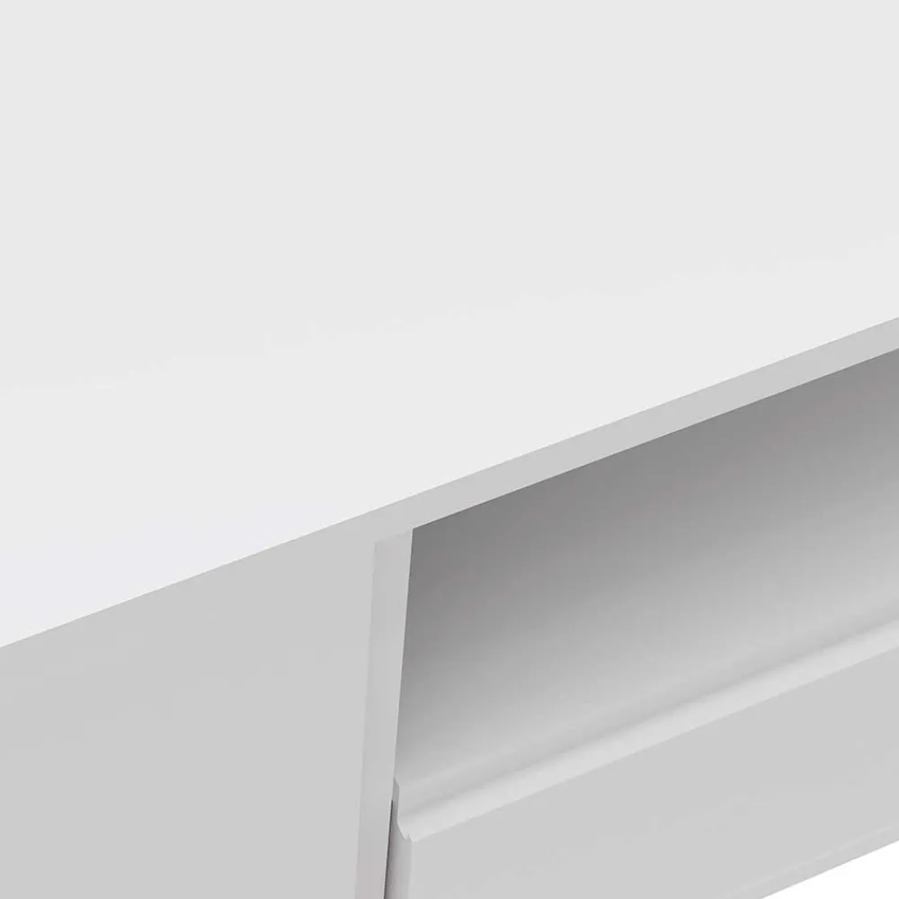 Wohnen Skandinavische Möbel|Sideboards & Kommoden*TV-Board für die Ecke in Weiß & Gold - Patinca