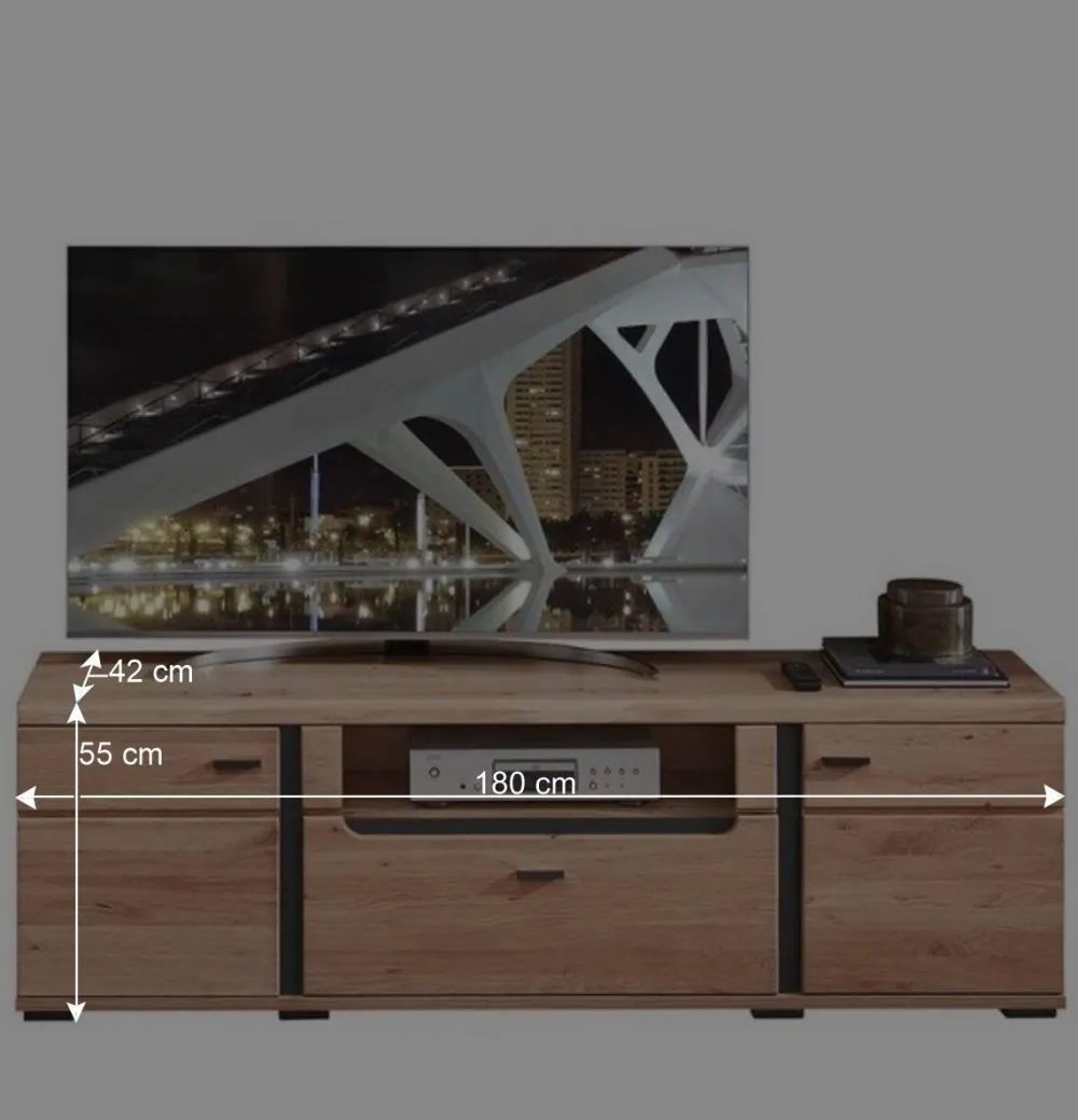 Wohnen TV-Element in Esche und Wildeiche - Mattadore