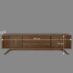 Wohnen Tv & Hifi-Möbel|Tv & Hifi-Möbel*TV-Kommode aus Wildeiche Massivholz - Fredellia