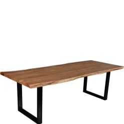 Wohnen Loft Möbel|Industrial Möbel*U-Fuß Tisch mit natürlicher Baumkante - Puzian