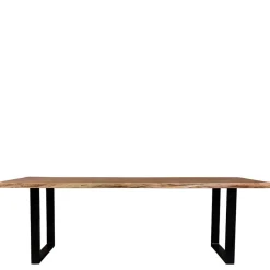 Wohnen Loft Möbel|Industrial Möbel*U-Fuß Tisch mit natürlicher Baumkante - Puzian