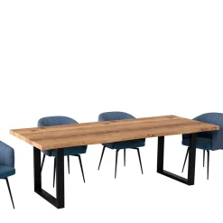 Wohnen Loft Möbel|Industrial Möbel*U-Fuß Tisch mit natürlicher Baumkante - Puzian