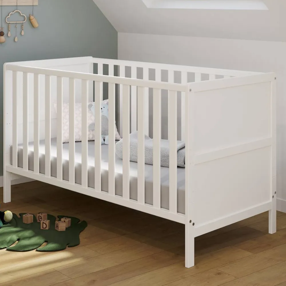 Wohnen Kindermöbel|Babybetten*Umbaubares Kinderbett in Weiß - Mensema