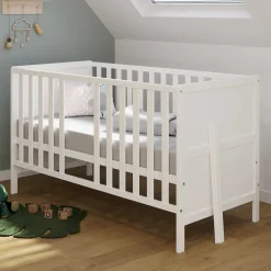 Wohnen Kindermöbel|Babybetten*Umbaubares Kinderbett in Weiß - Mensema