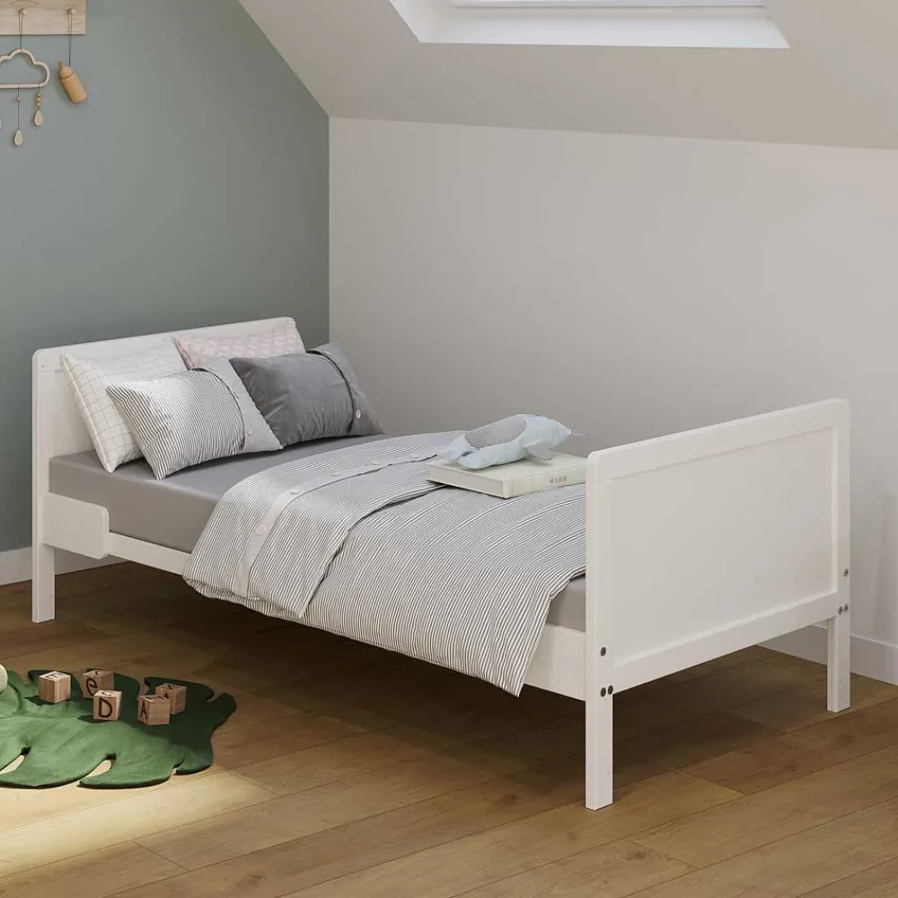 Wohnen Kindermöbel|Babybetten*Umbaubares Kinderbett in Weiß - Mensema