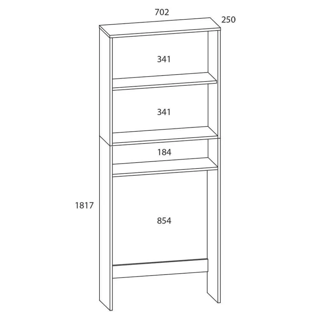 Wohnen Weiße Möbel*Umbauschrank für Waschmaschinen in Weiß - Daglinda