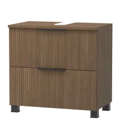 Wohnen Unterbeckenschrank in dunkler Eiche Holzoptik - Ucaida