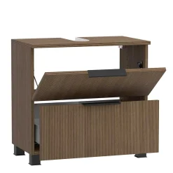 Wohnen Unterbeckenschrank in dunkler Eiche Holzoptik - Ucaida