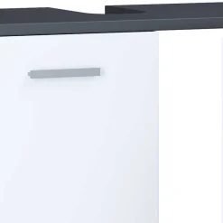 Wohnen Waschtisch|Waschbeckenunterschränke*Unterbeckenschrank in Weiß und Anthrazit - Rondja