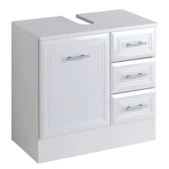 Wohnen Waschtisch|Waschbeckenunterschränke*Unterbeckenschrank Maja in Hochglanz Weiß