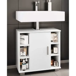 Wohnen Badschränke|Waschtisch*Unterbeckenschrank mit sechs Fächern und Tür - Gransov I