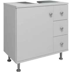 Wohnen Waschtisch|Waschbeckenunterschränke*Unterbeckenschrank mit Tür und drei Schubladen - Huanga